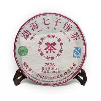 Пуэр Блин Шу "7576", з-д Фу Хай, 2012 г, 357 гр.